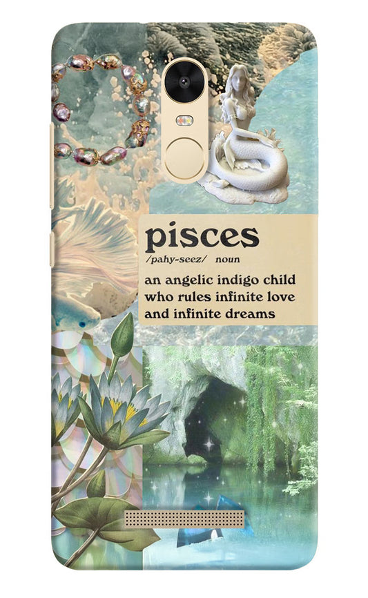 Pisces Zodiac Redmi Note 3 Hard Case Back Cover by Casekaro
