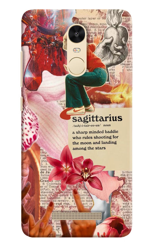 Sagittarius Zodiac Redmi Note 3 Hard Case Back Cover by Casekaro
