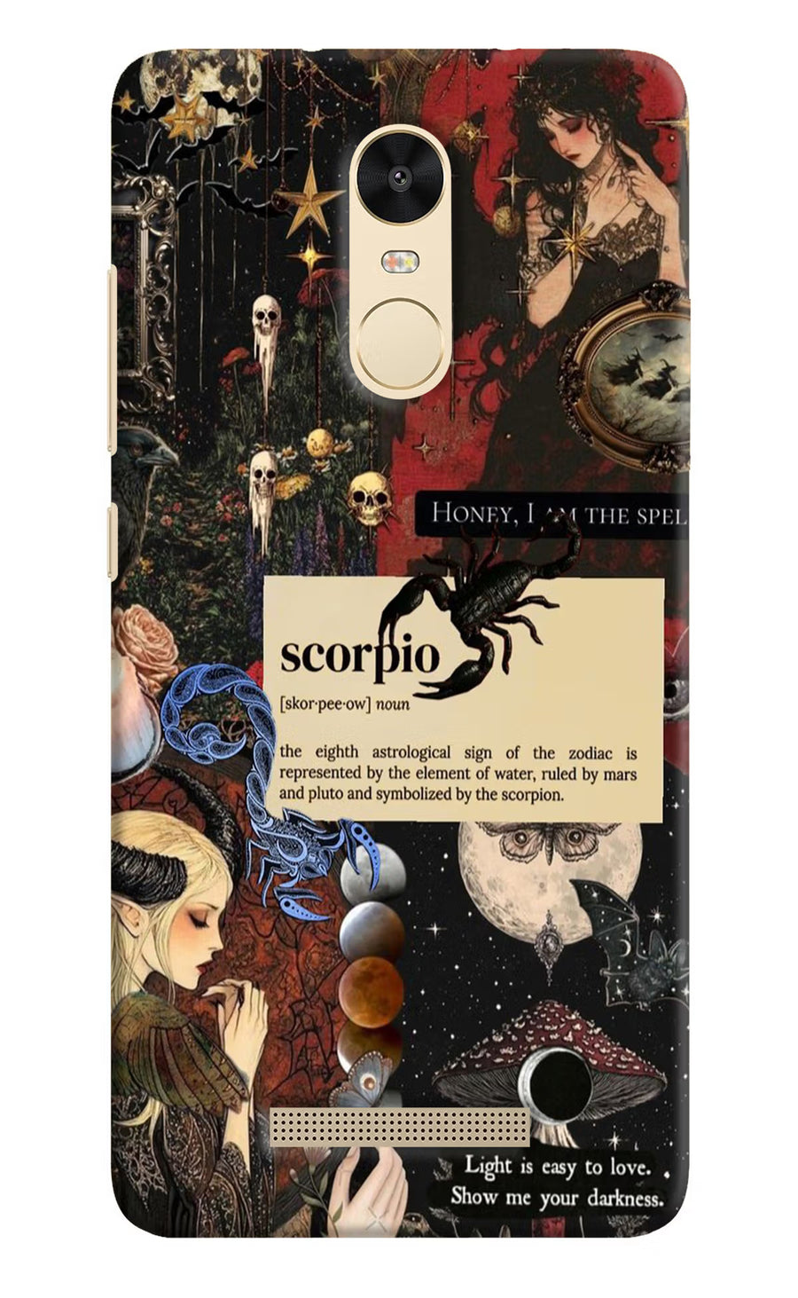 Scorpio Zodiac Redmi Note 3 Back Cover, Hard case