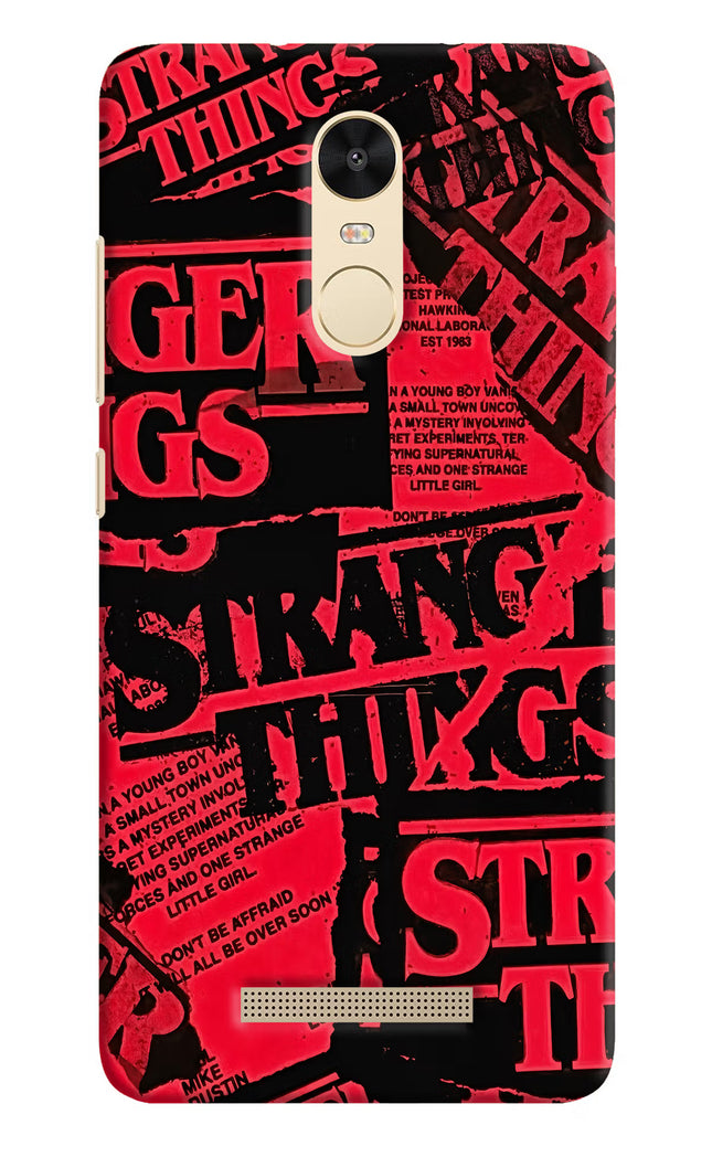 Ordinary Things Redmi Note 3 Hard Case Back Cover by Casekaro