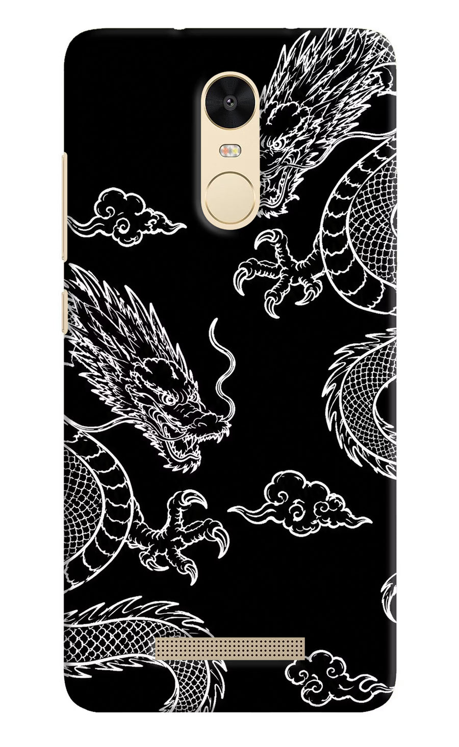 Twin Dragons Redmi Note 3 Back Cover, Hard case