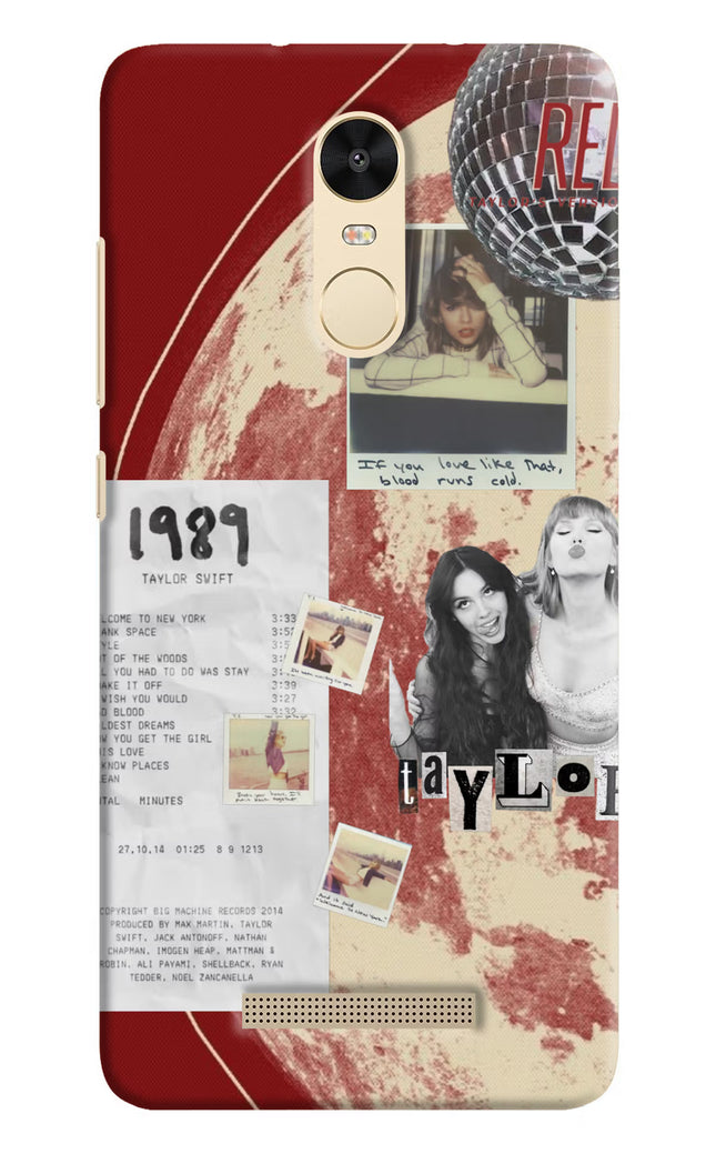 Taylor Swift Redmi Note 3 Hard Case Back Cover by Casekaro