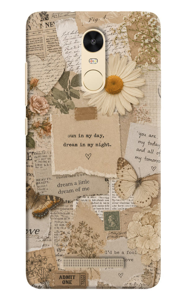 Vintage case Redmi Note 3 Hard Case Back Cover by Casekaro