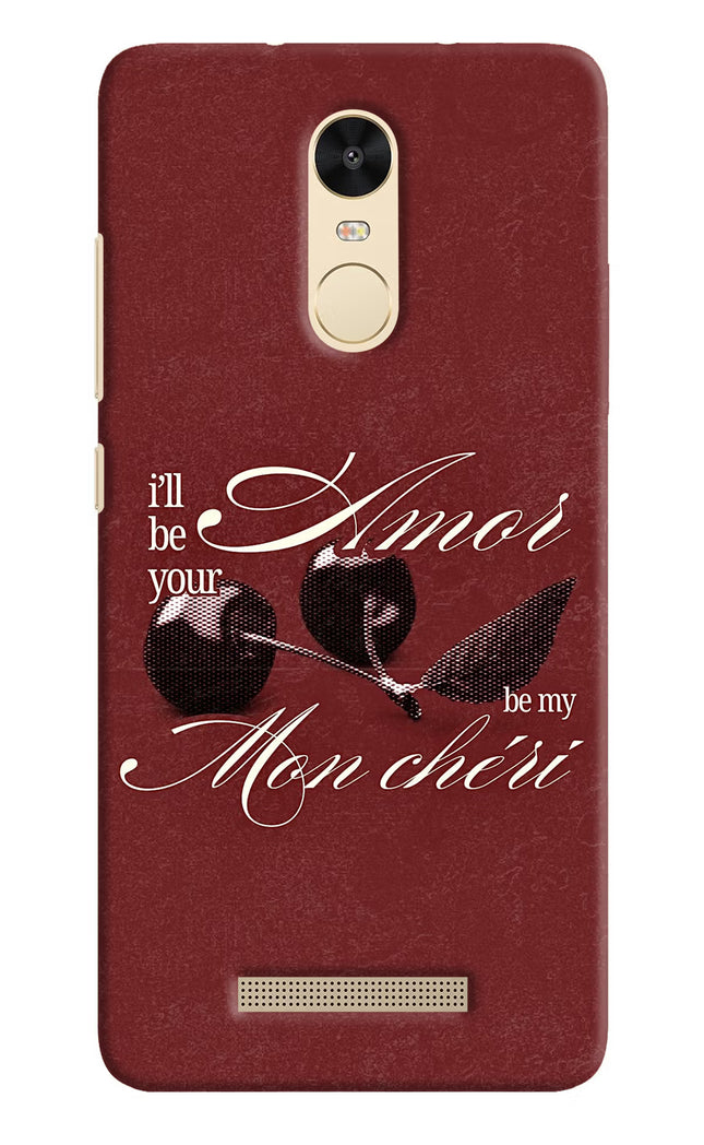 Velvet Cherry Redmi Note 3 Hard Case Back Cover by Casekaro