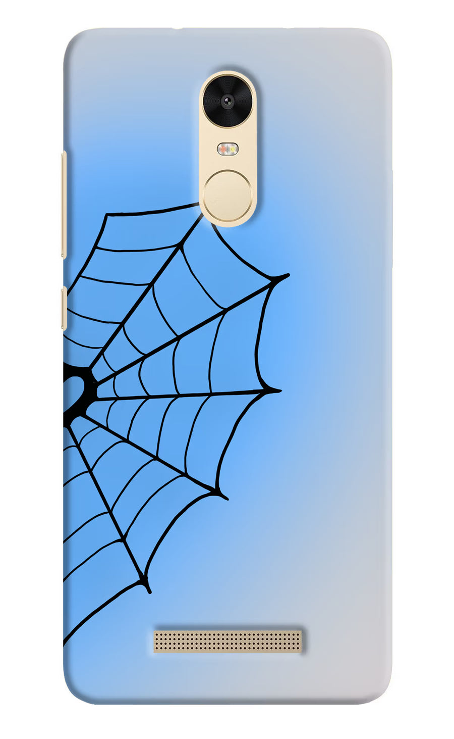 Blue Web Redmi Note 3 Back Cover, Hard case