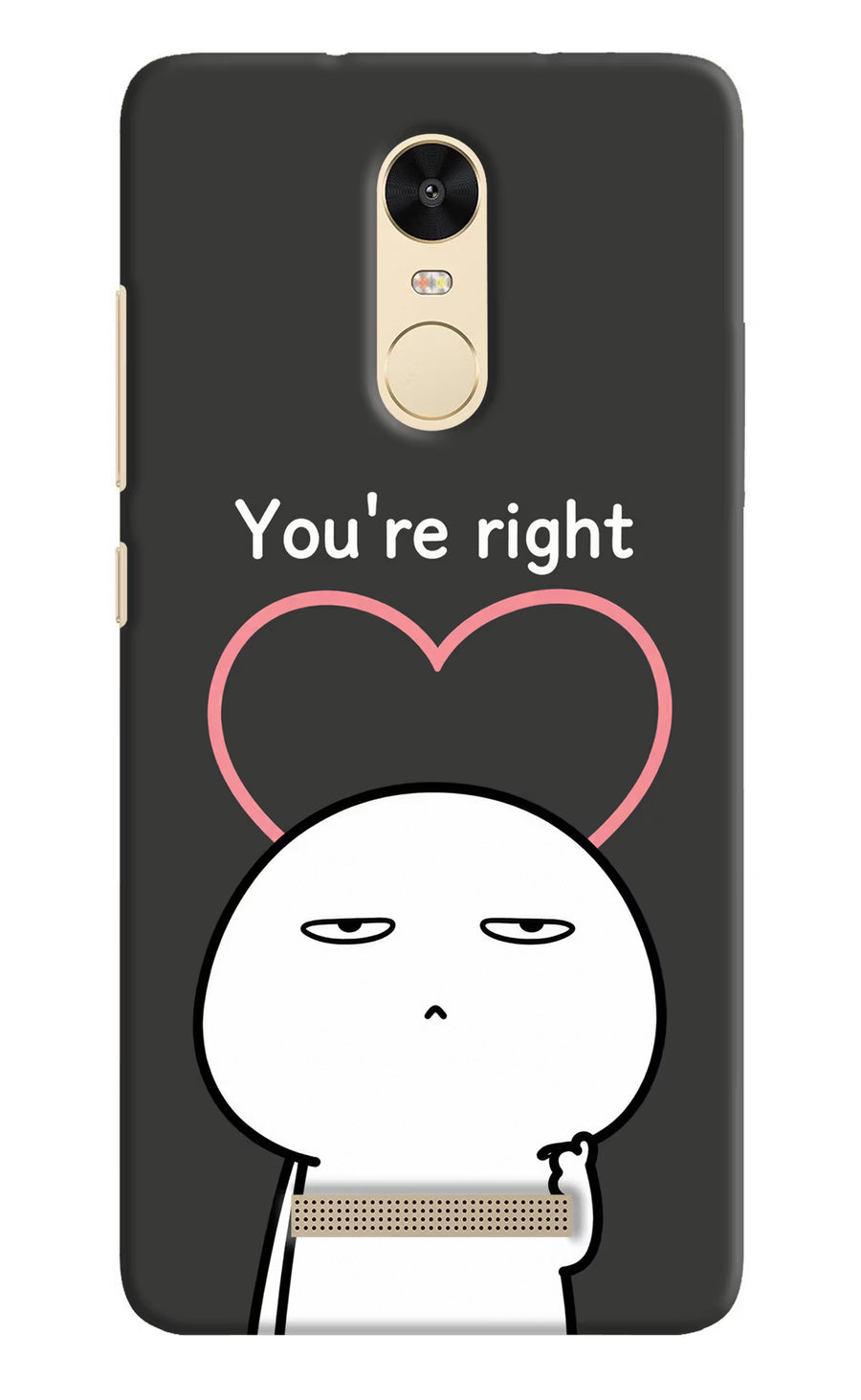 You're Right Redmi Note 3 Back Cover, Hard case