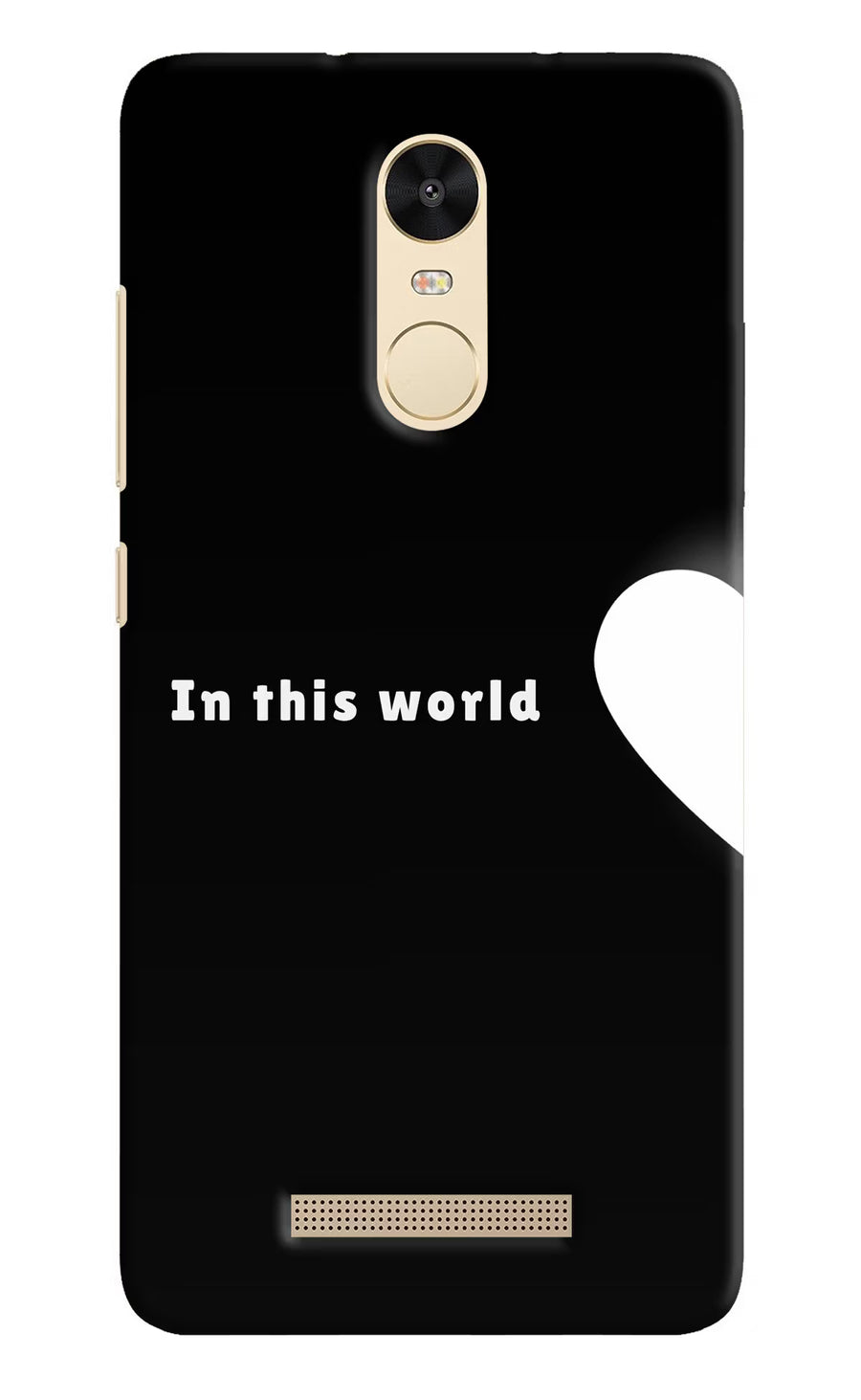 This World Redmi Note 3 Back Cover, Hard case