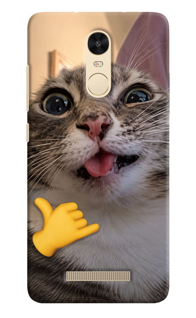 Silly Cat Call Redmi Note 3 Hard Case Back Cover by Casekaro