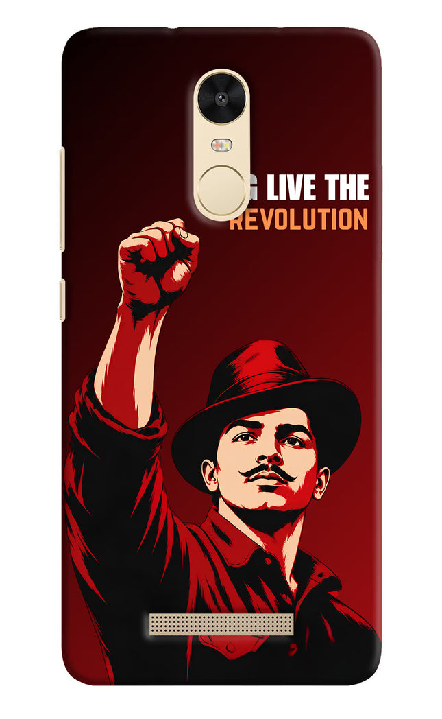 Bhagat Singh Revolution Redmi Note 3 Back Cover