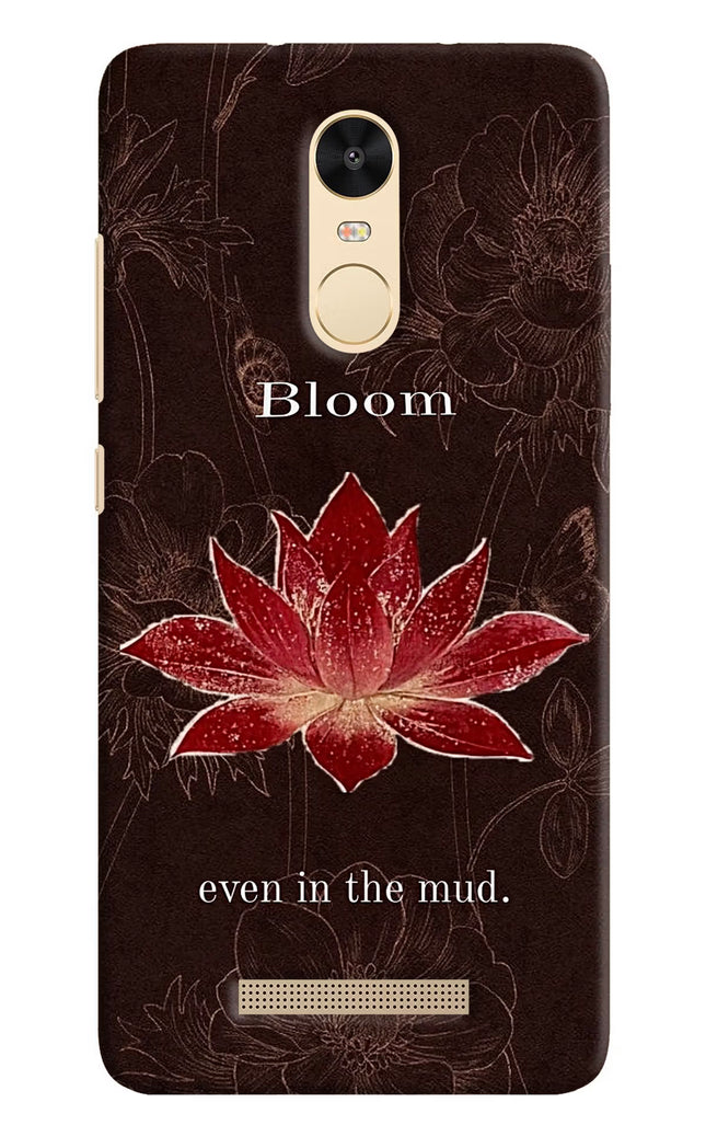 Bloom Redmi Note 3 Hard Case Back Cover by Casekaro