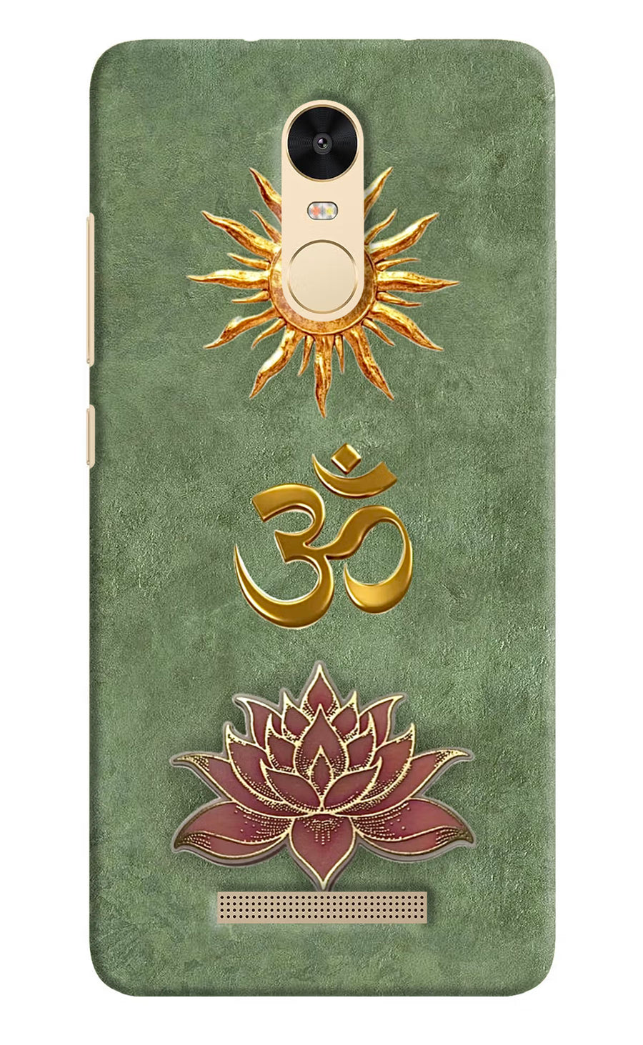 Om & Lotus Redmi Note 3 Back Cover, Hard case