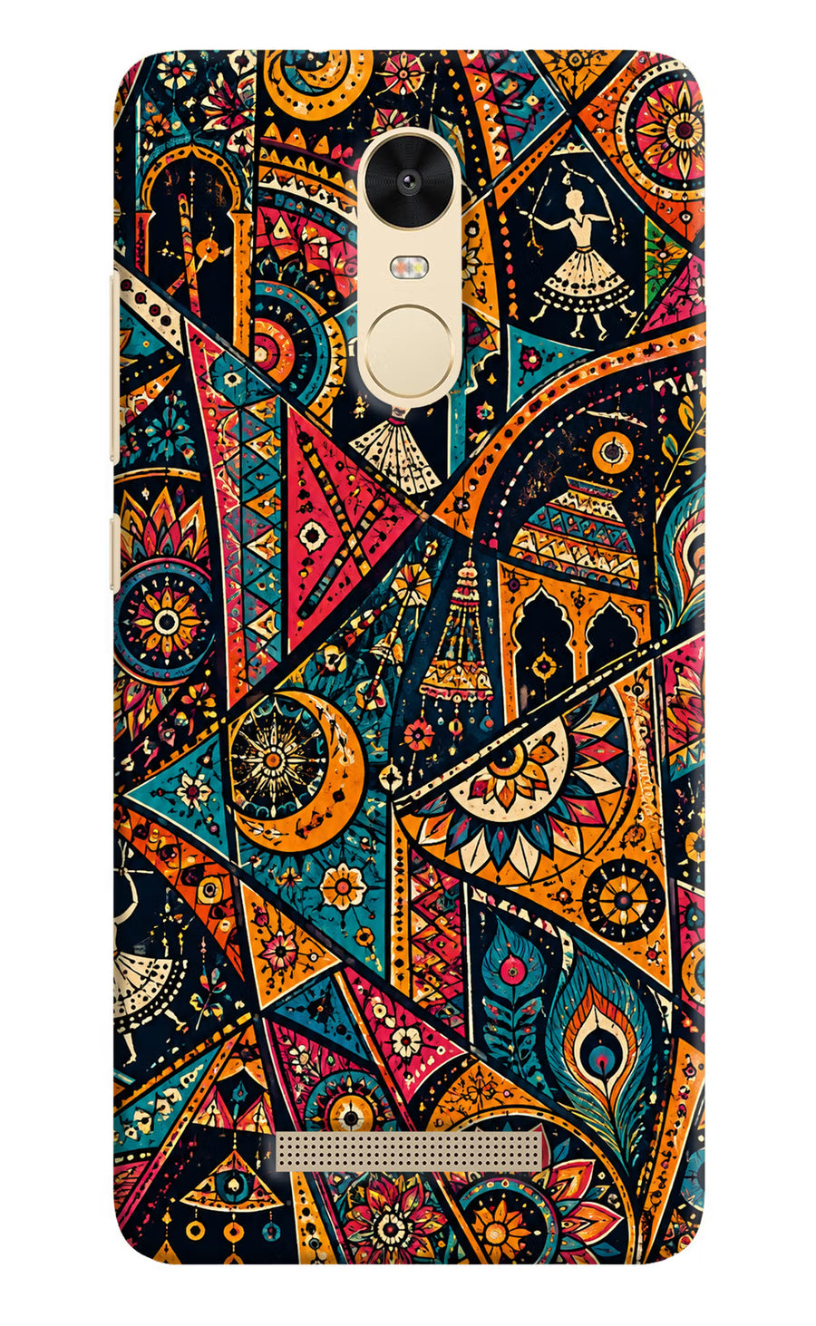 Folk Print Redmi Note 3 Back Cover, Hard case