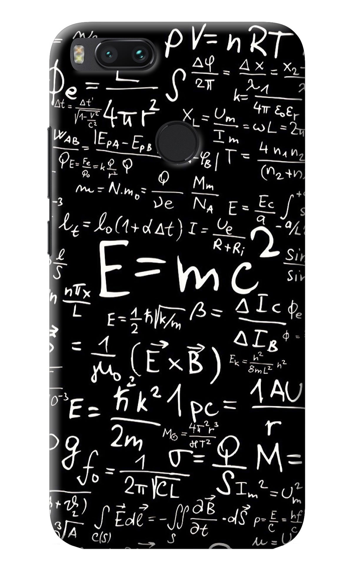 Physics Albert Einstein Formula Mi A1 Back Cover