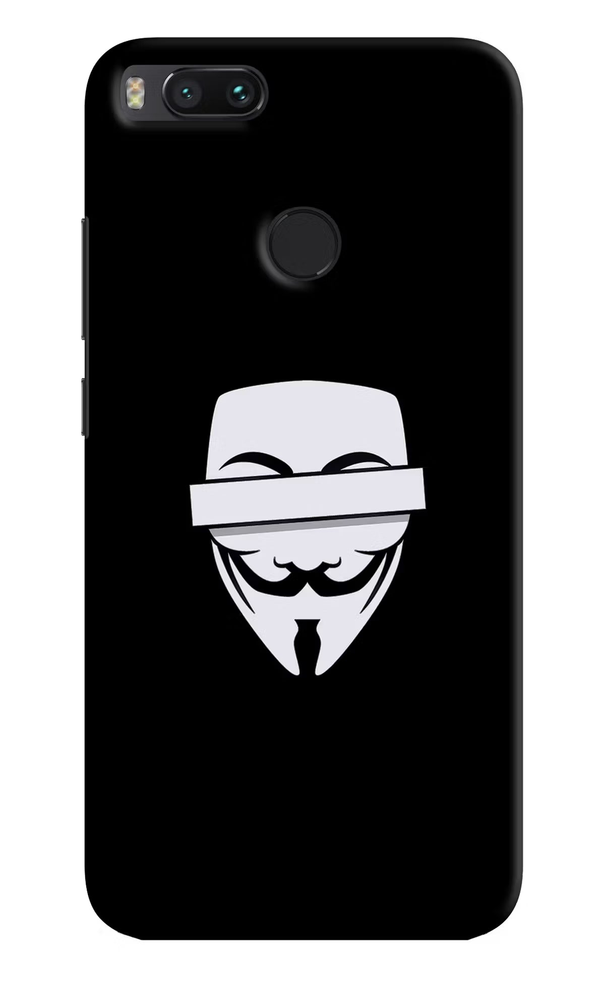 Anonymous Face Mi A1 Hard Case Back Cover by Casekaro