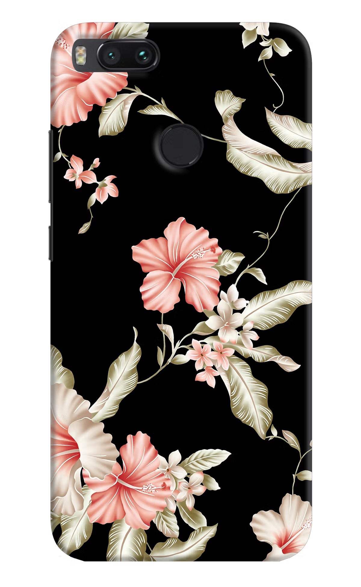 Flowers Mi A1 Hard Case Back Cover by Casekaro