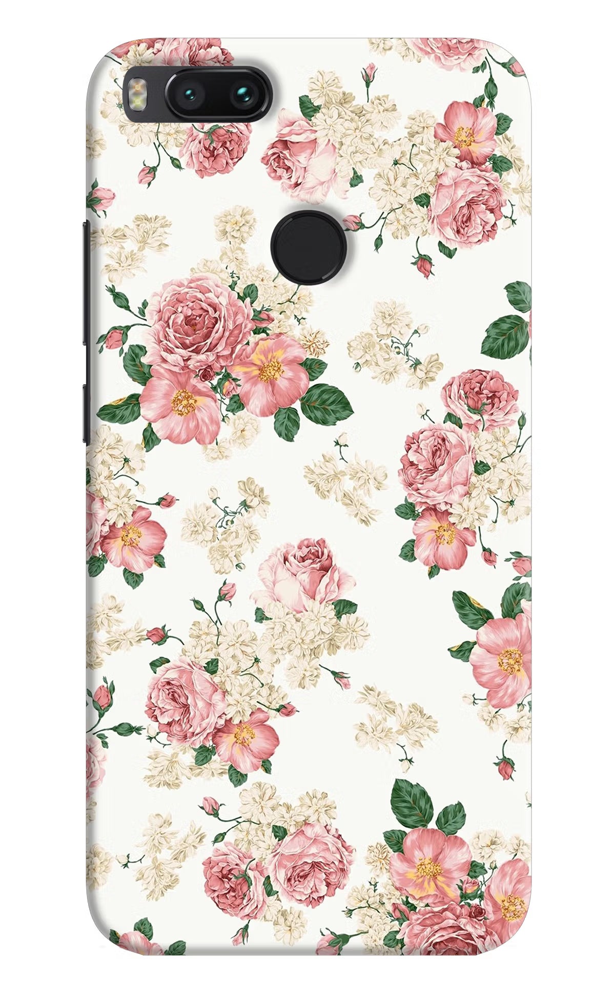 Flowers Mi A1 Hard Case Back Cover by Casekaro