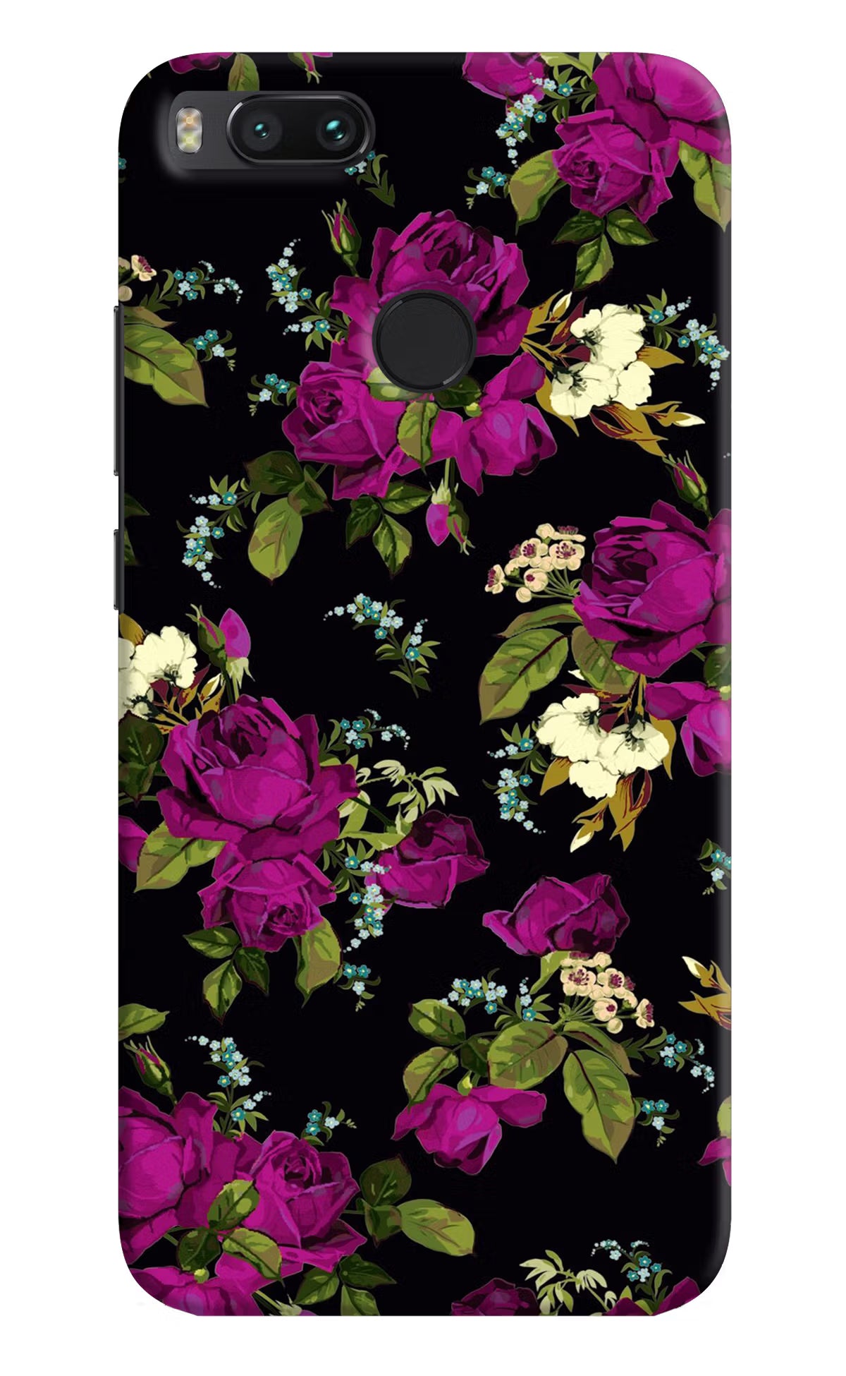 Flowers Mi A1 Hard Case Back Cover by Casekaro