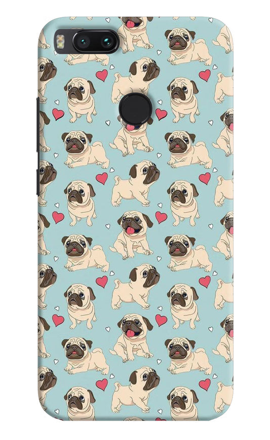 Pug Dog Mi A1 Hard Case Back Cover by Casekaro