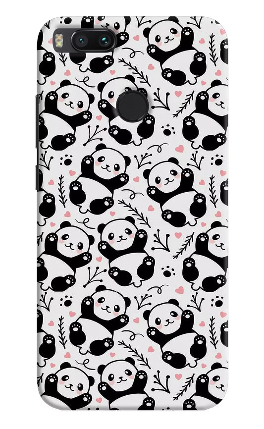 Cute Panda Mi A1 Hard Case Back Cover by Casekaro