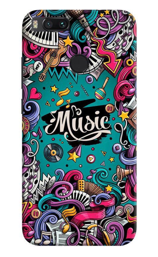 Music Graffiti Mi A1 Hard Case Back Cover by Casekaro