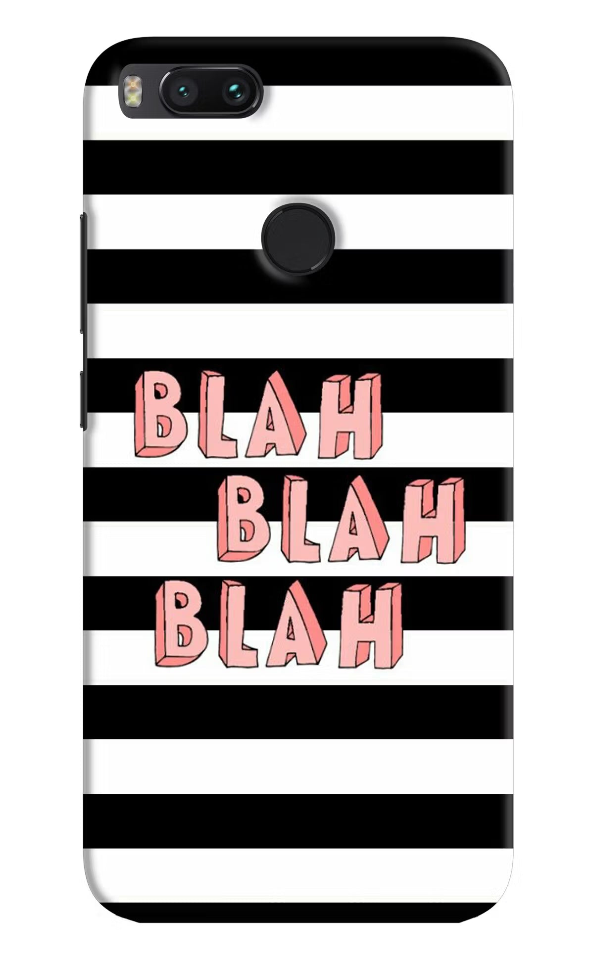 Blah Blah Blah Mi A1 Hard Case Back Cover by Casekaro