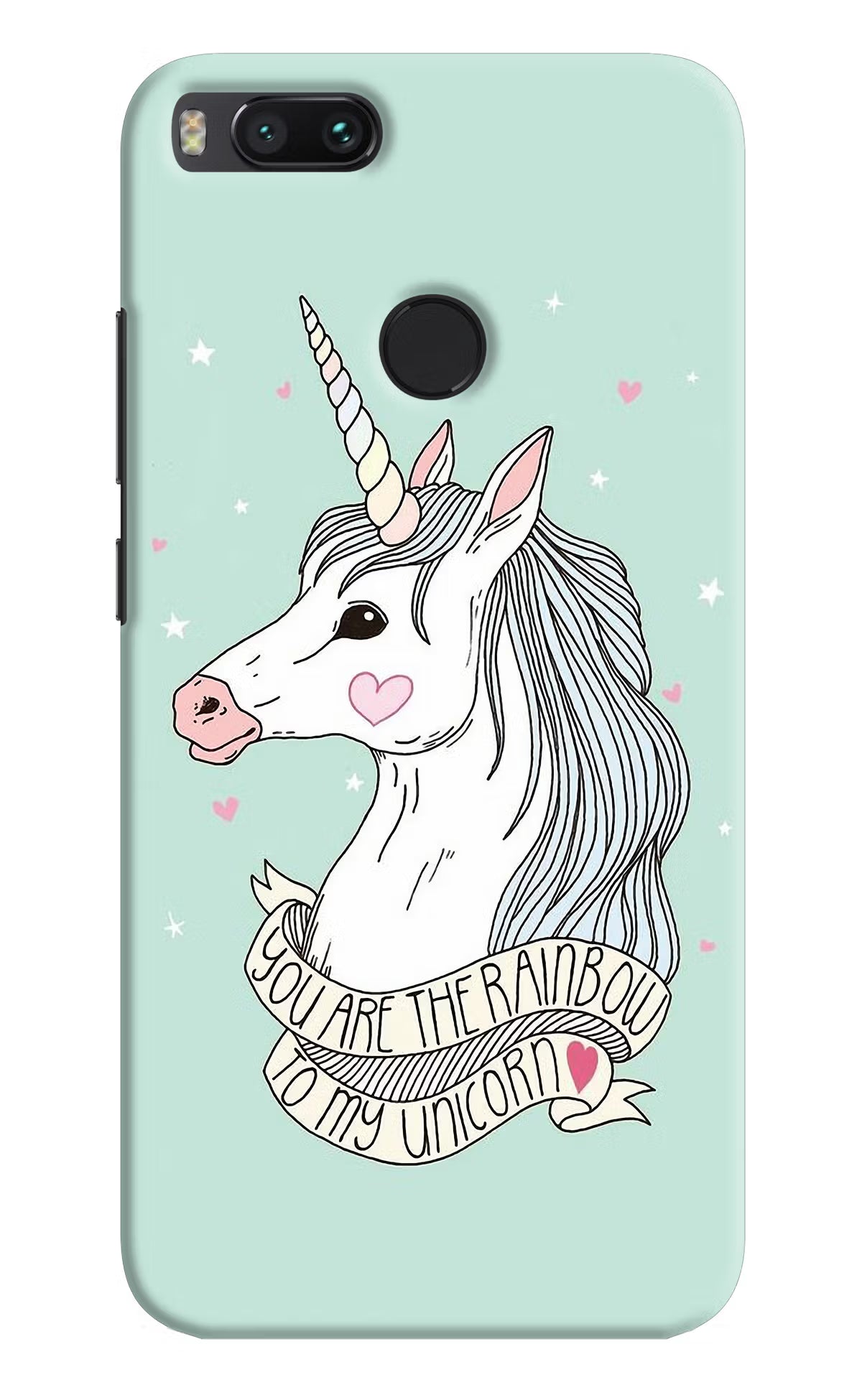 Unicorn Wallpaper Mi A1 Hard Case Back Cover by Casekaro