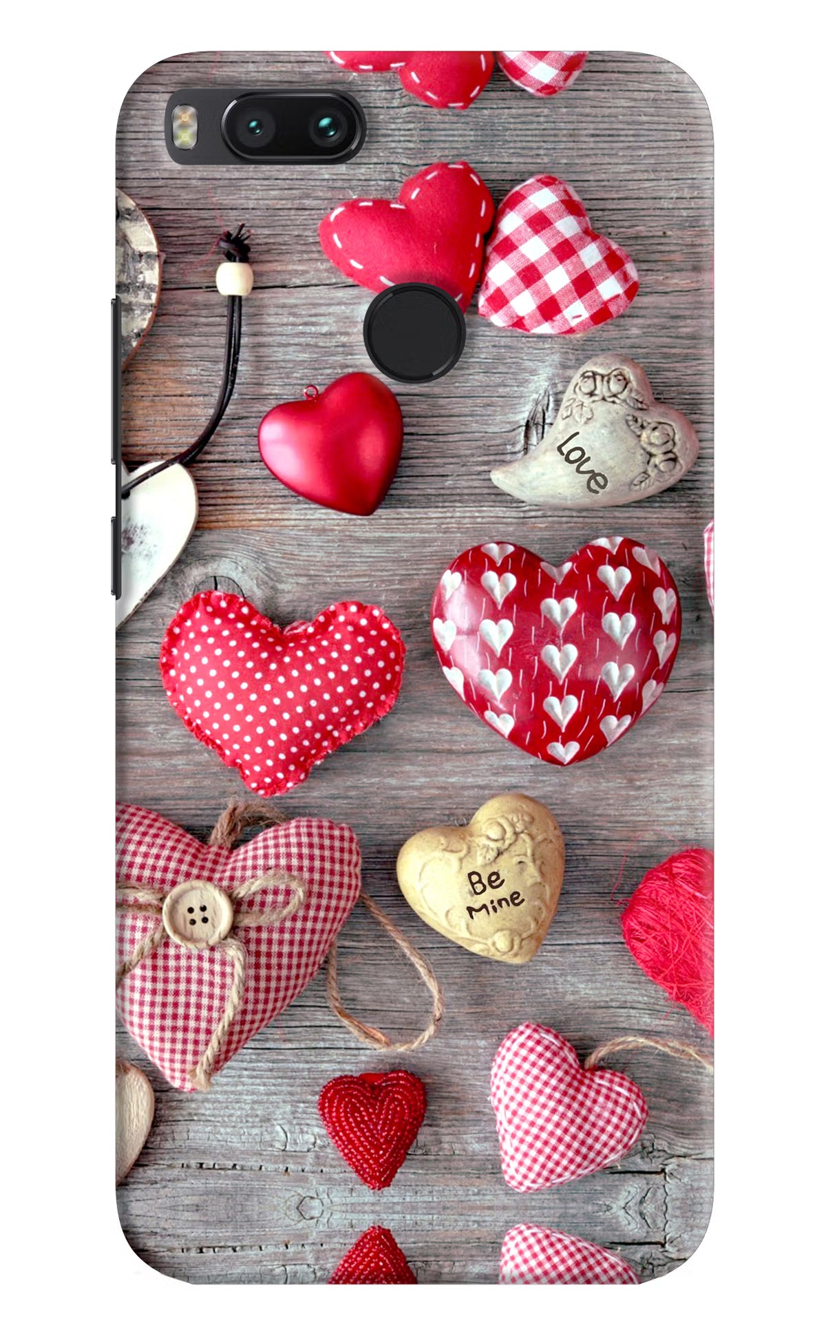 Love Wallpaper Mi A1 Hard Case Back Cover by Casekaro