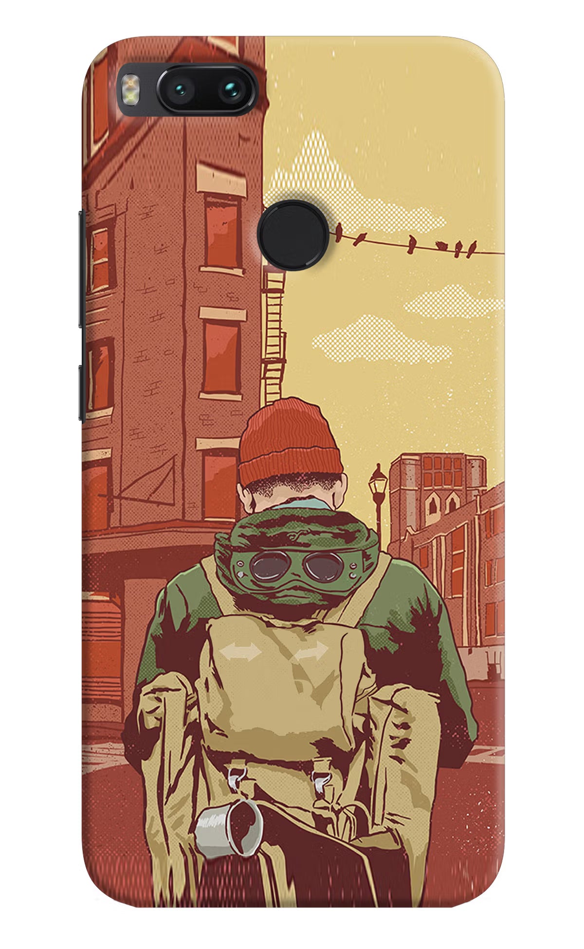 Adventurous Mi A1 Hard Case Back Cover by Casekaro