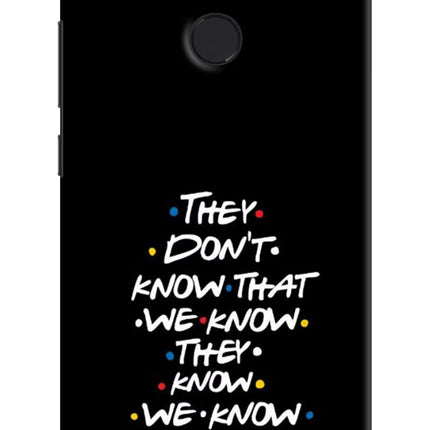 FRIENDS Dialogue Mi A1 Hard Case Back Cover by Casekaro