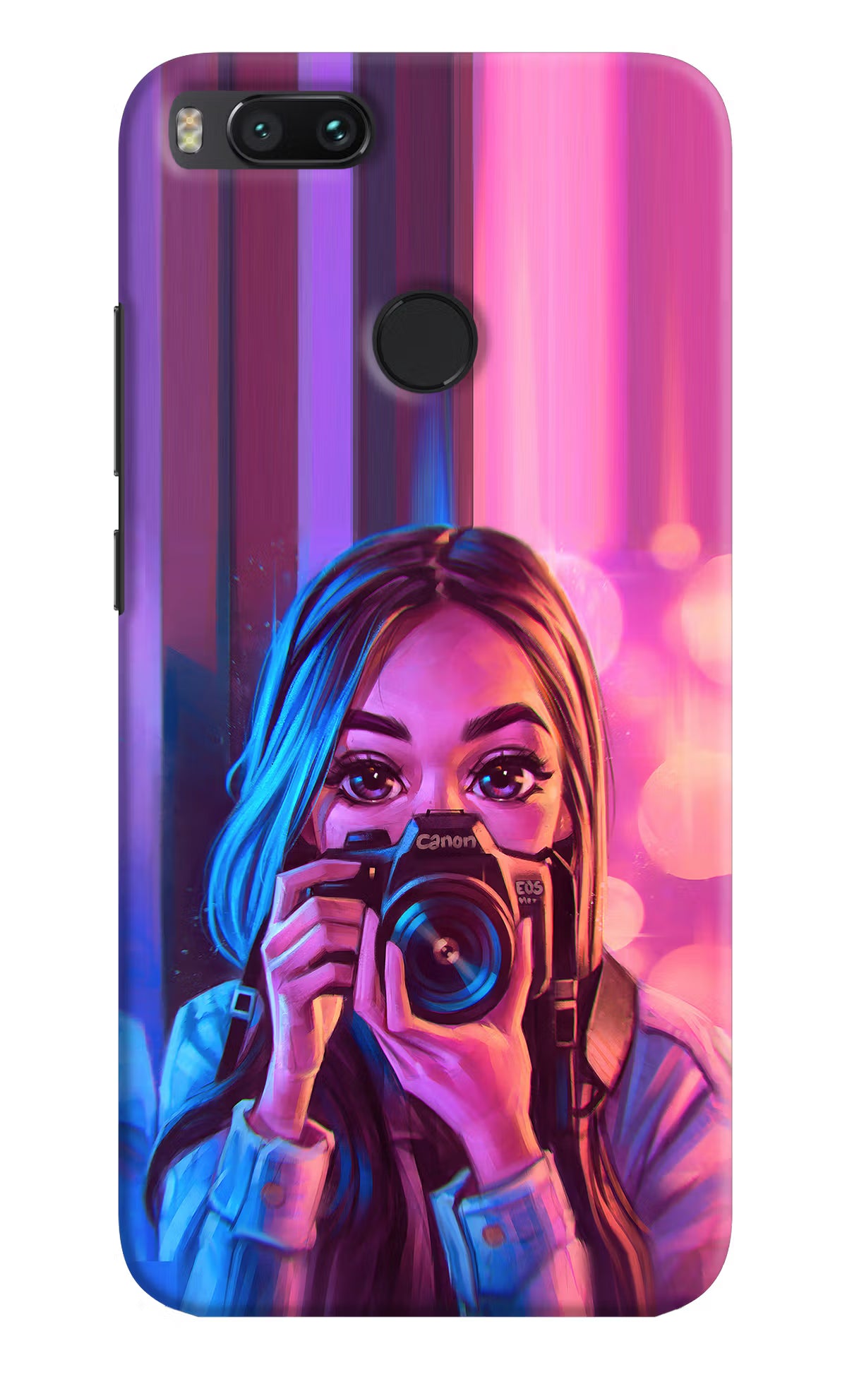 Girl Photographer Mi A1 Hard Case Back Cover by Casekaro