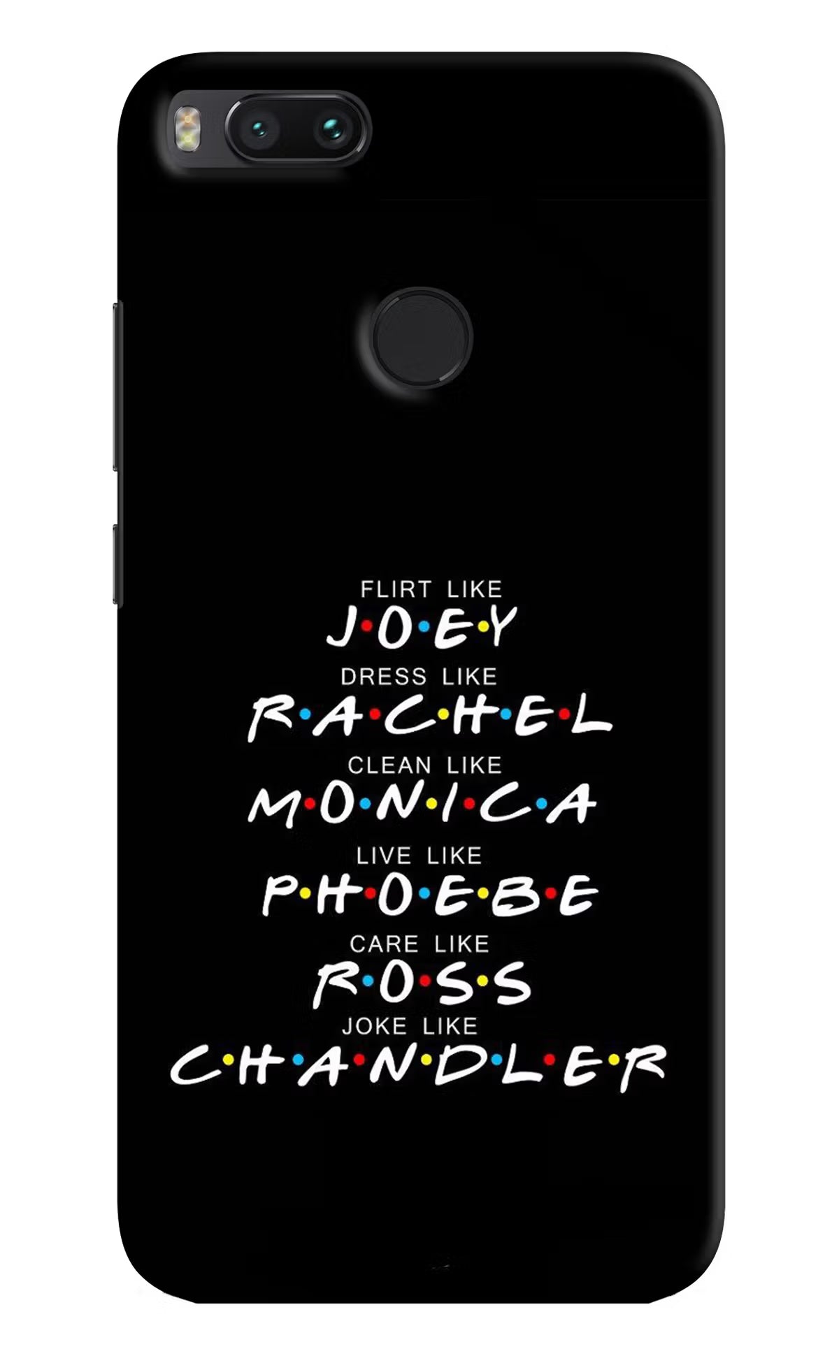 FRIENDS Character Mi A1 Hard Case Back Cover by Casekaro