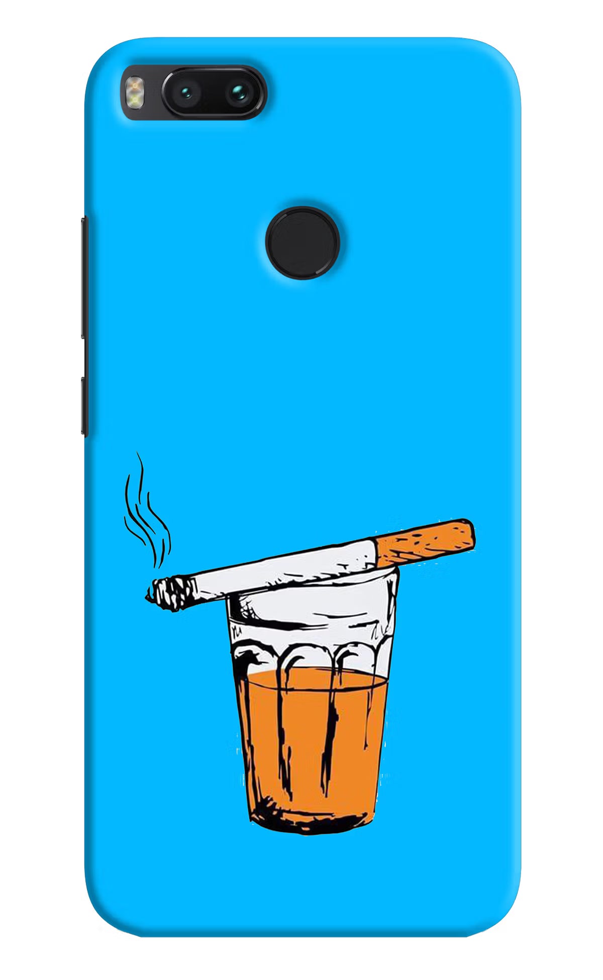Chai Sutta Mi A1 Hard Case Back Cover by Casekaro