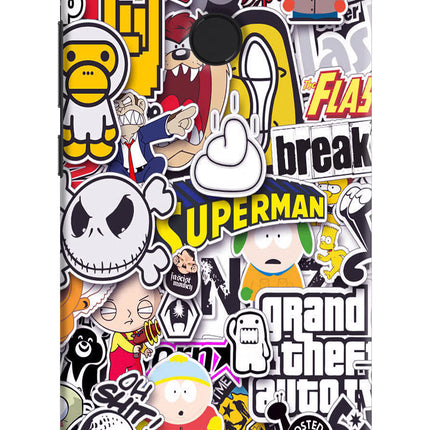 Sticker Bomb Mi A1 Hard Case Back Cover by Casekaro