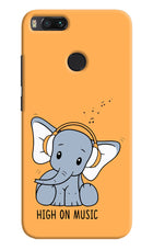 High On Music Mi A1 Hard Case Back Cover by Casekaro