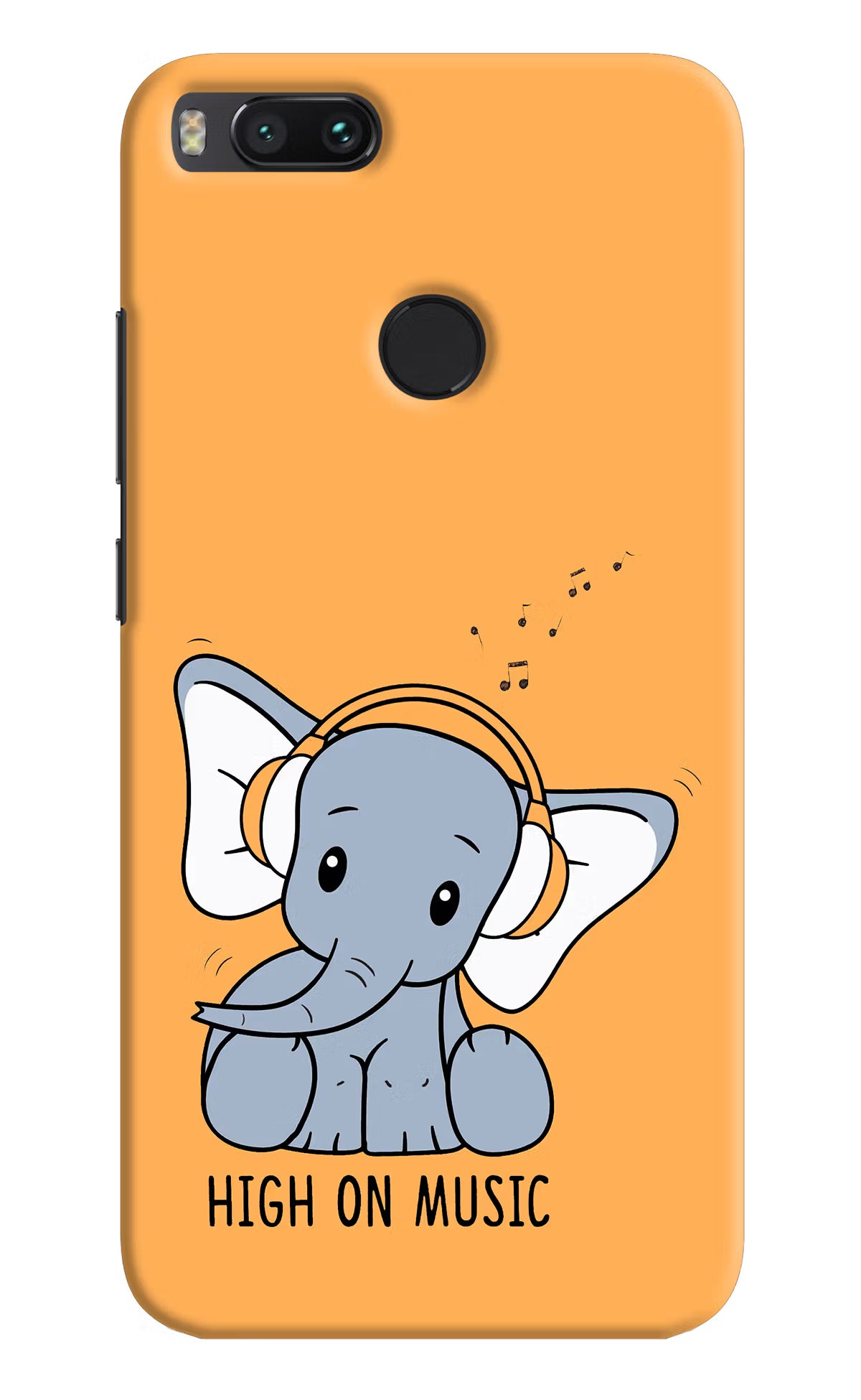 High On Music Mi A1 Hard Case Back Cover by Casekaro