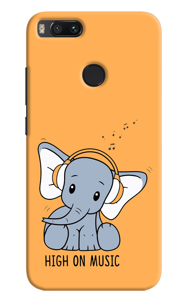High On Music Mi A1 Hard Case Back Cover by Casekaro