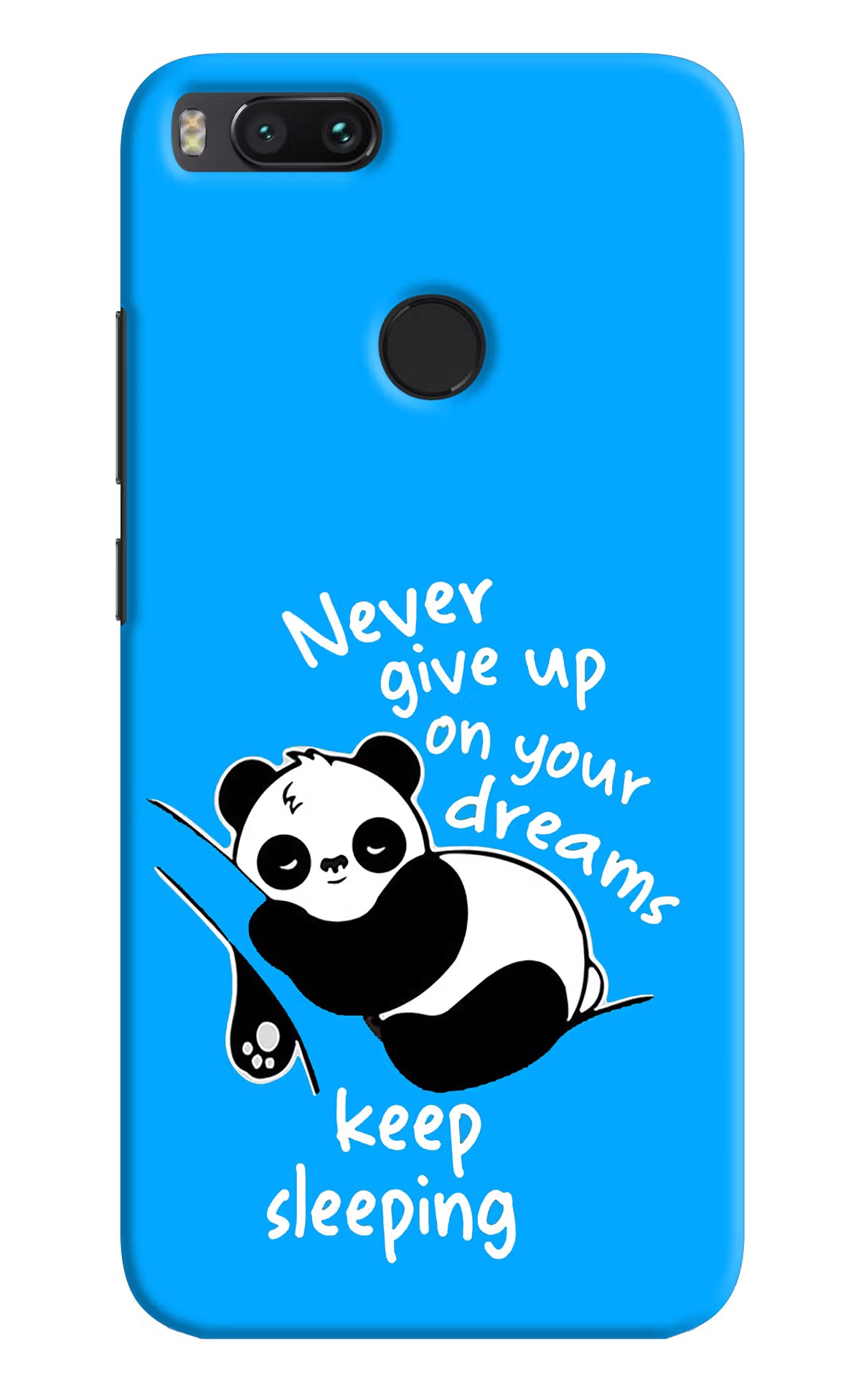 Keep Sleeping Mi A1 Hard Case Back Cover by Casekaro
