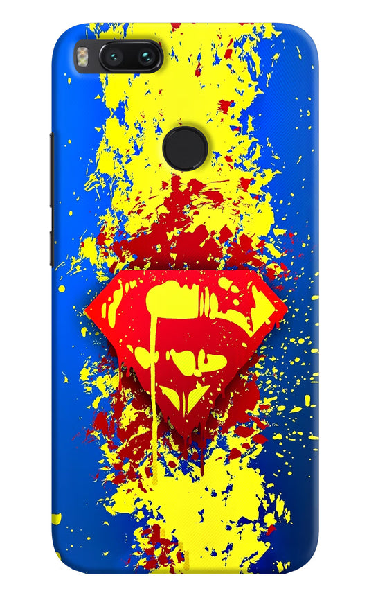 Superman logo Mi A1 Hard Case Back Cover by Casekaro
