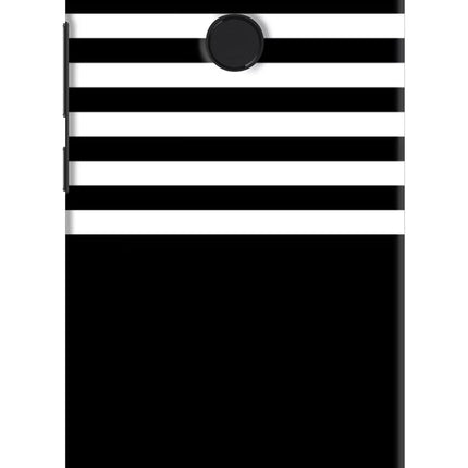 Black and White Print Mi A1 Hard Case Back Cover by Casekaro