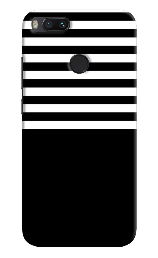 Black and White Print Mi A1 Hard Case Back Cover by Casekaro