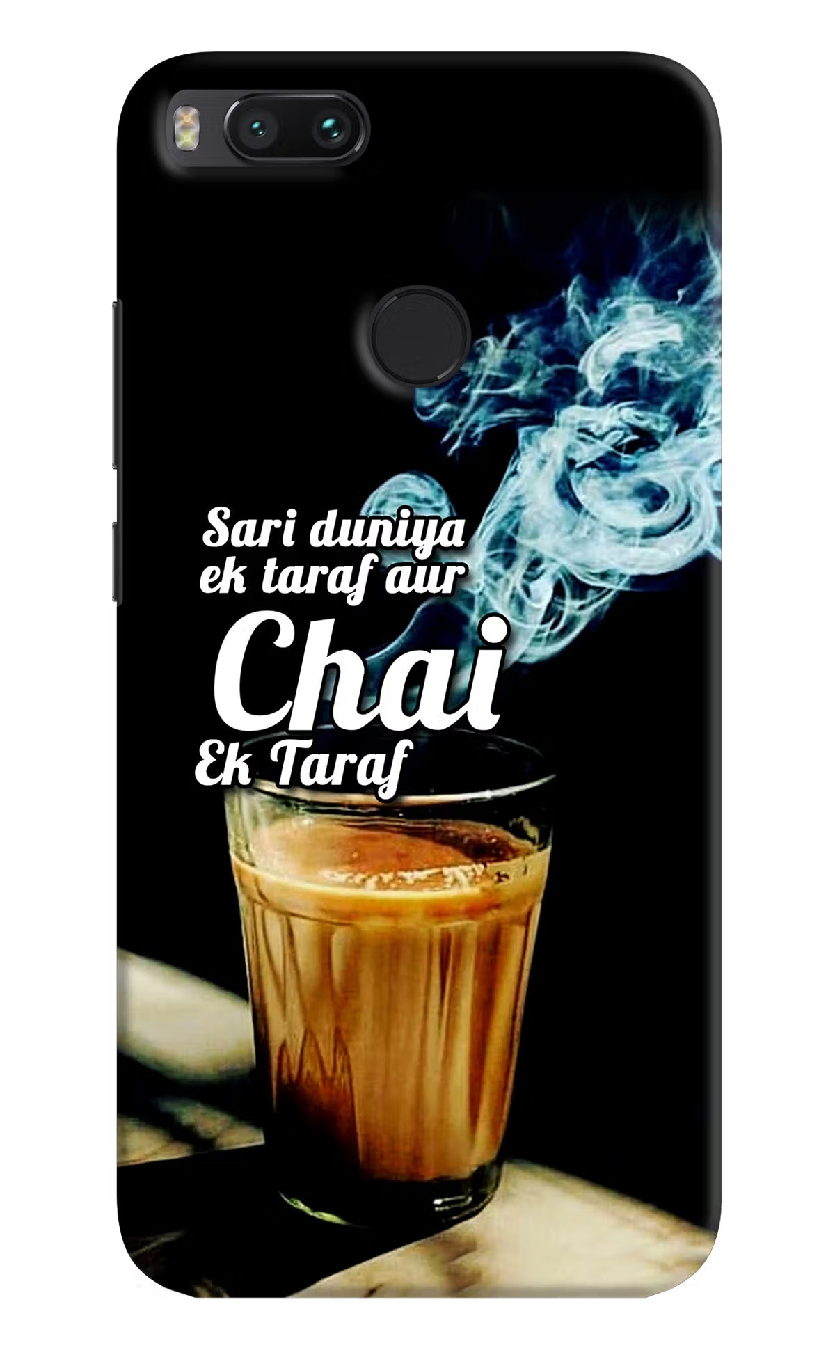 Chai Ek Taraf Quote Mi A1 Hard Case Back Cover by Casekaro