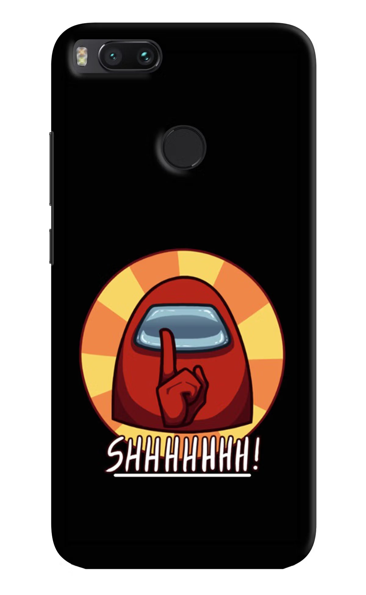 Among Us Shhh! Mi A1 Hard Case Back Cover by Casekaro