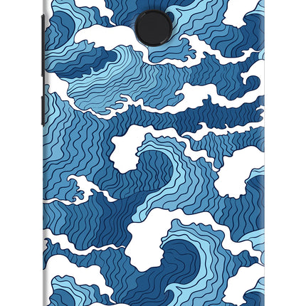 Blue Waves Mi A1 Hard Case Back Cover by Casekaro