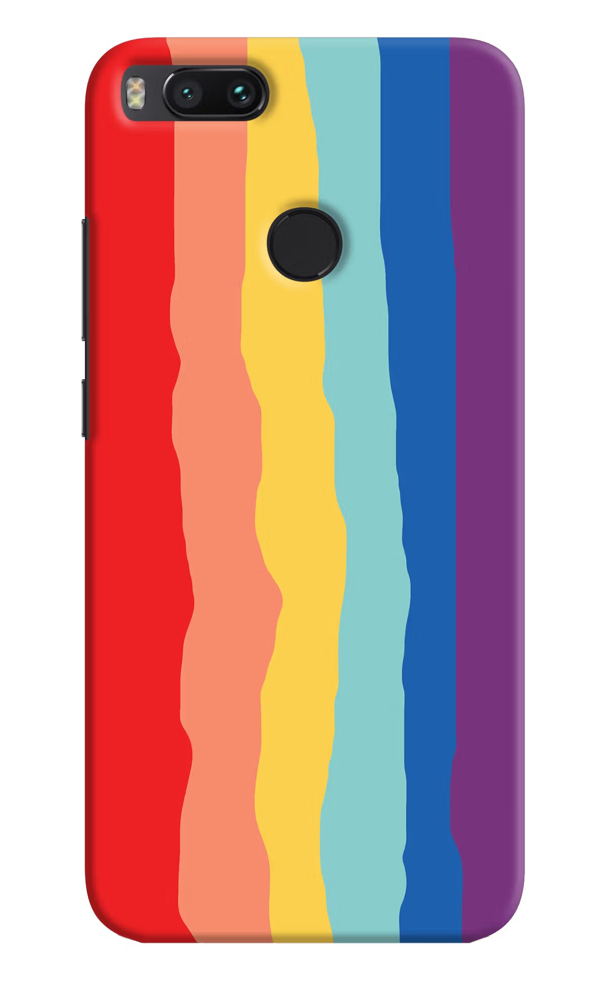Rainbow Mi A1 Hard Case Back Cover by Casekaro