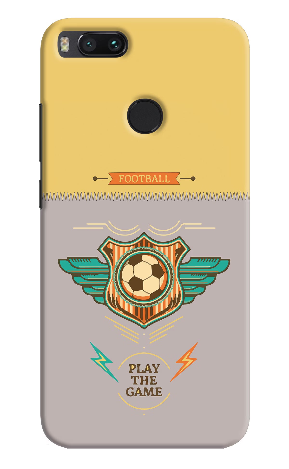 Football Mi A1 Hard Case Back Cover by Casekaro