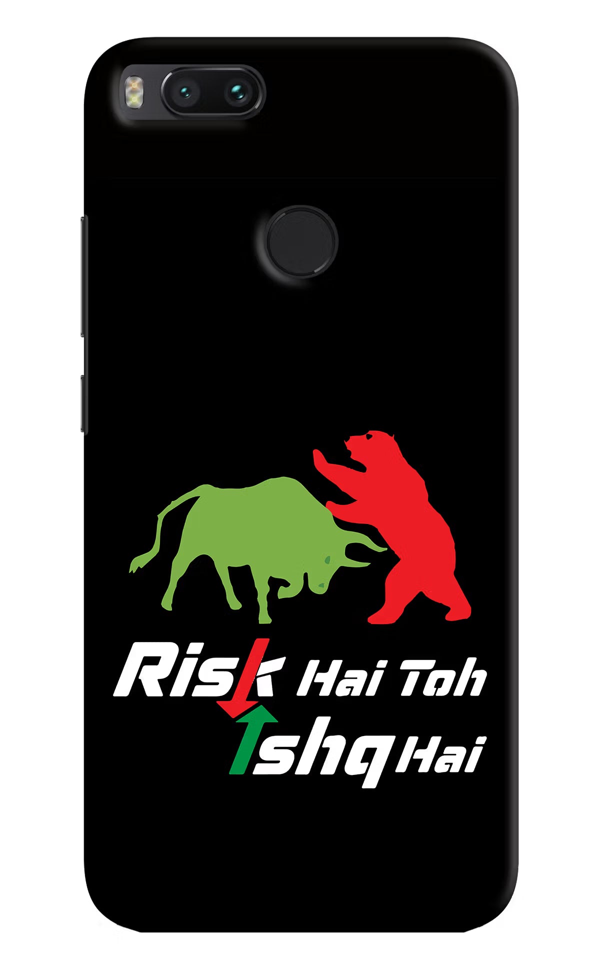 Risk Hai Toh Ishq Hai Mi A1 Hard Case Back Cover by Casekaro