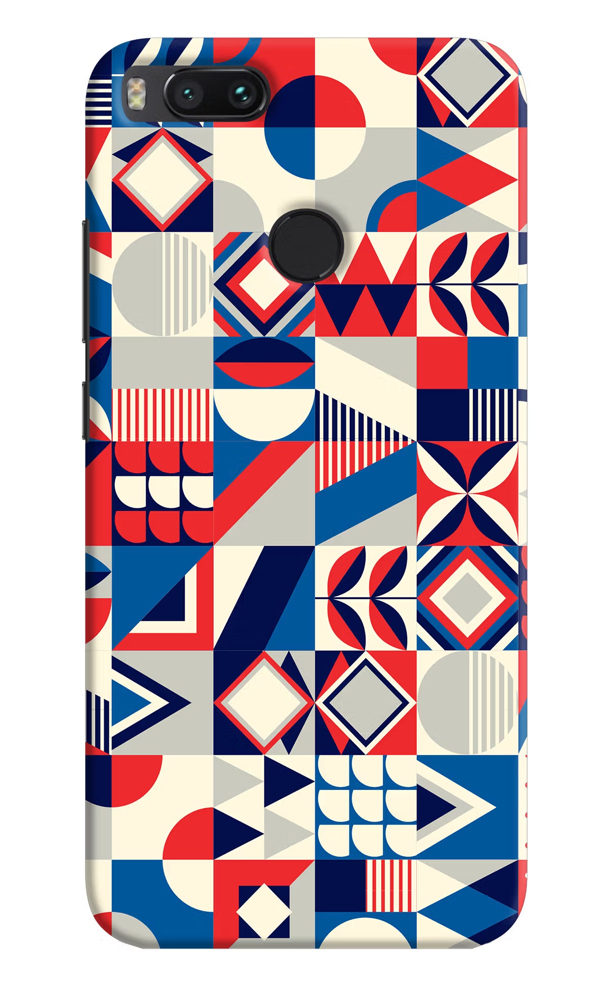 Colorful Pattern Mi A1 Hard Case Back Cover by Casekaro