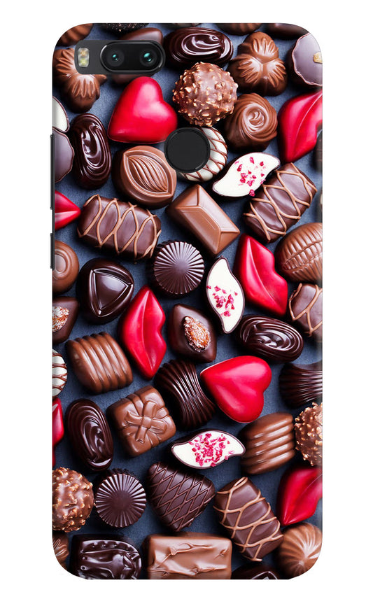 Chocolates Mi A1 Hard Case Back Cover by Casekaro