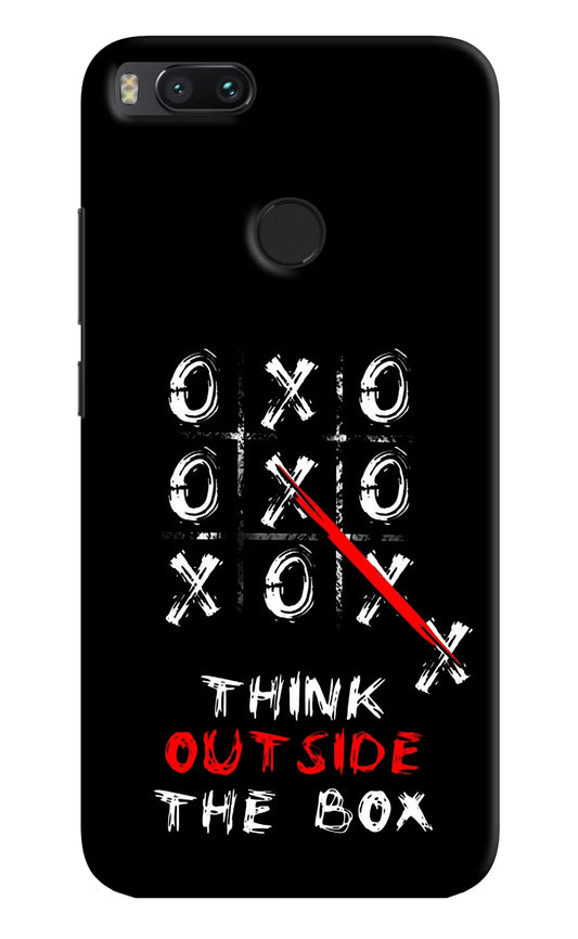 Think out of the BOX Mi A1 Hard Case Back Cover by Casekaro