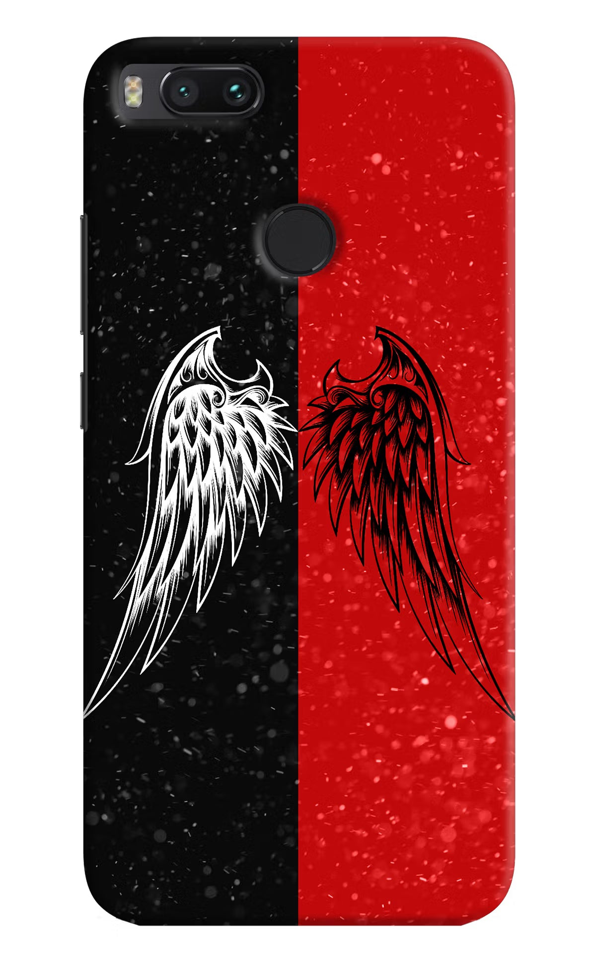 Wings Mi A1 Hard Case Back Cover by Casekaro